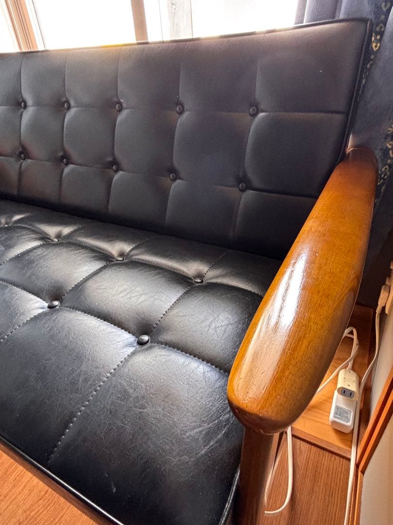 極美品【カリモク60】 Kチェア ソファ 2人掛け ブラック