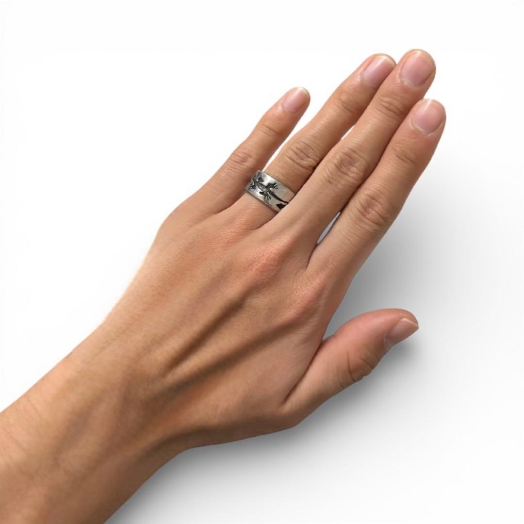 リザード Silver 925 刻印 シルバー ヴィンテージ リング トカゲ