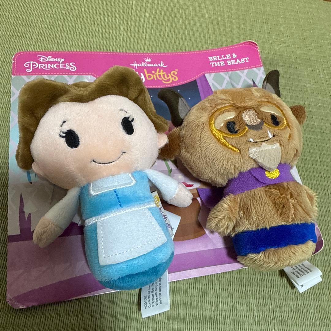 Hallmark itty bittys 美女と野獣　ぬいぐるみ　セット