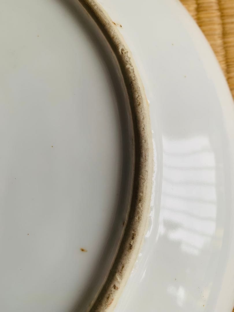 中国　大清光○年製、一尺皿