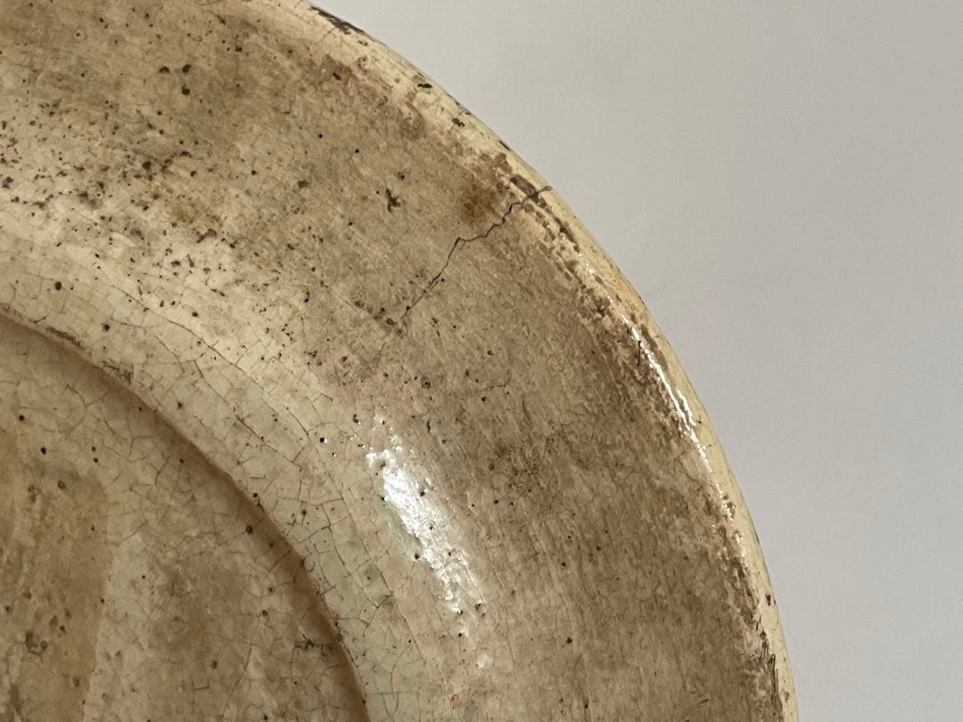 陶芸家　樂吉左衛門　楽了入？　行燈下皿　平皿　丸皿　楽焼　楽吉左衛門