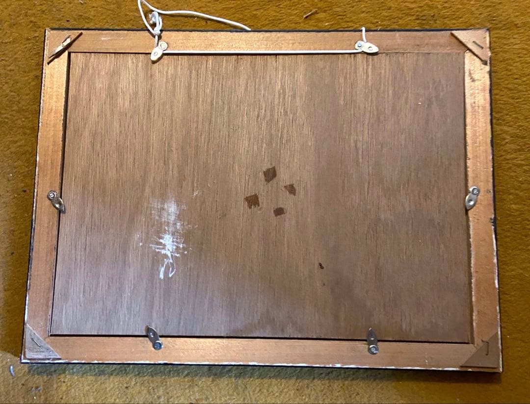 希少‼︎ 葛飾北斎作品　富嶽三十六景 神奈川沖浪裏 浮世絵　額　当時物