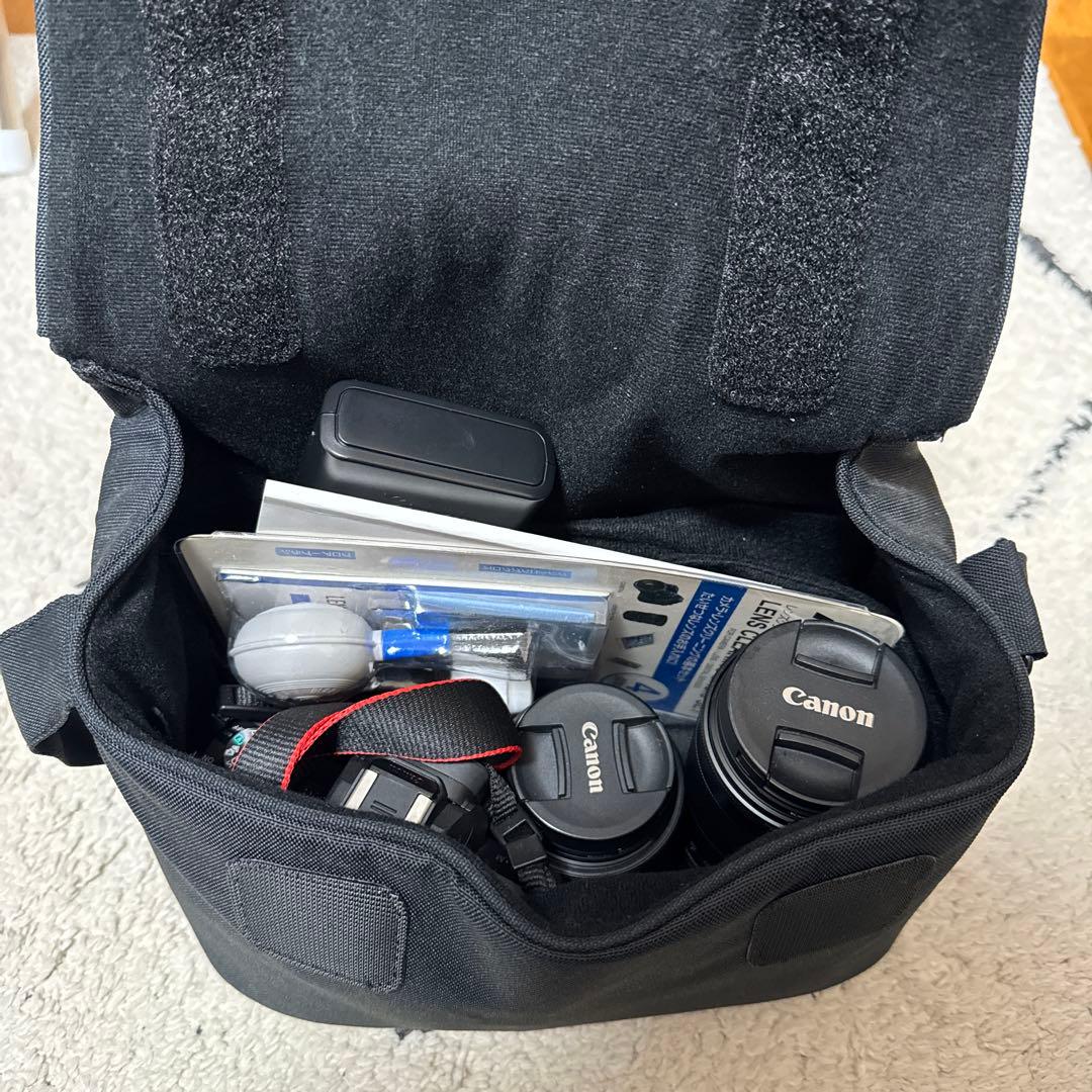 Canon EOS kiss Mミラーレス一眼カメラ 本体とレンズ2本付き