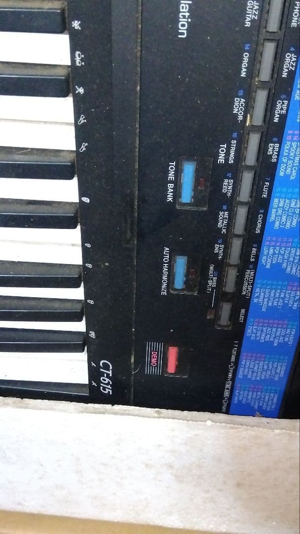 ヴィンテージ CASIO CT-615 電子キーボード 本体のみ