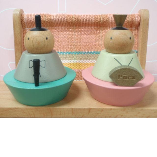 在庫放出！即納！！●新品♪Puca(プーカ)のひな人形 木製 組み木 お雛様●