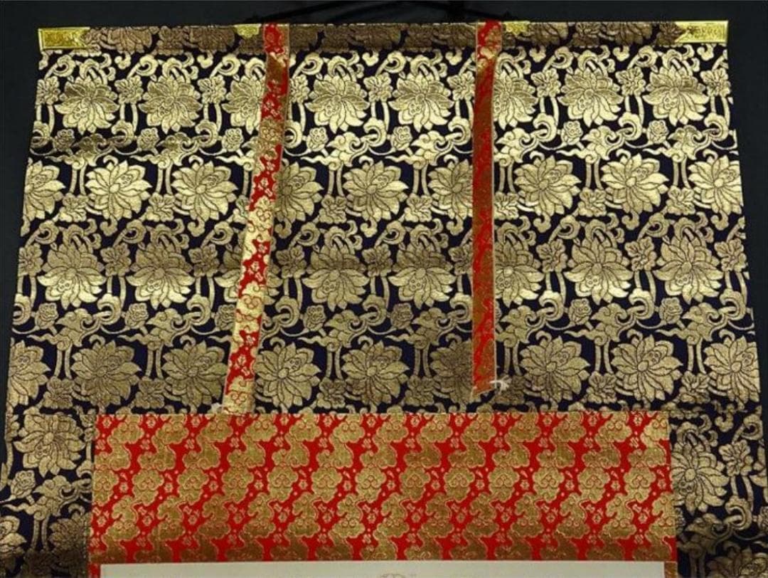 掛軸 晁風『西国三十三ヶ所御朱印 白衣観音菩薩像図』絹本 共箱付 a062610