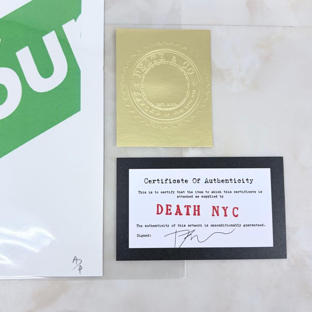 DEATH NYC スヌーピー Supreme 現代アート 直筆サイン