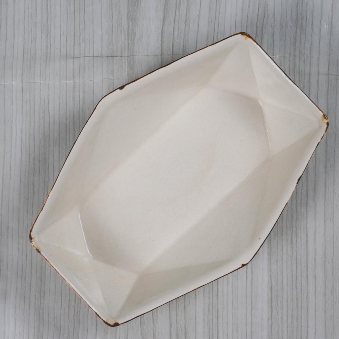 【週末セール】青木郁美 雨空六角面取鉢 3個セット　作家もの 器