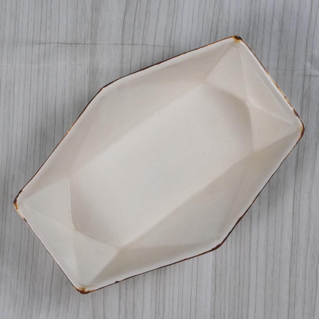 【週末セール】青木郁美 雨空六角面取鉢 3個セット　作家もの 器