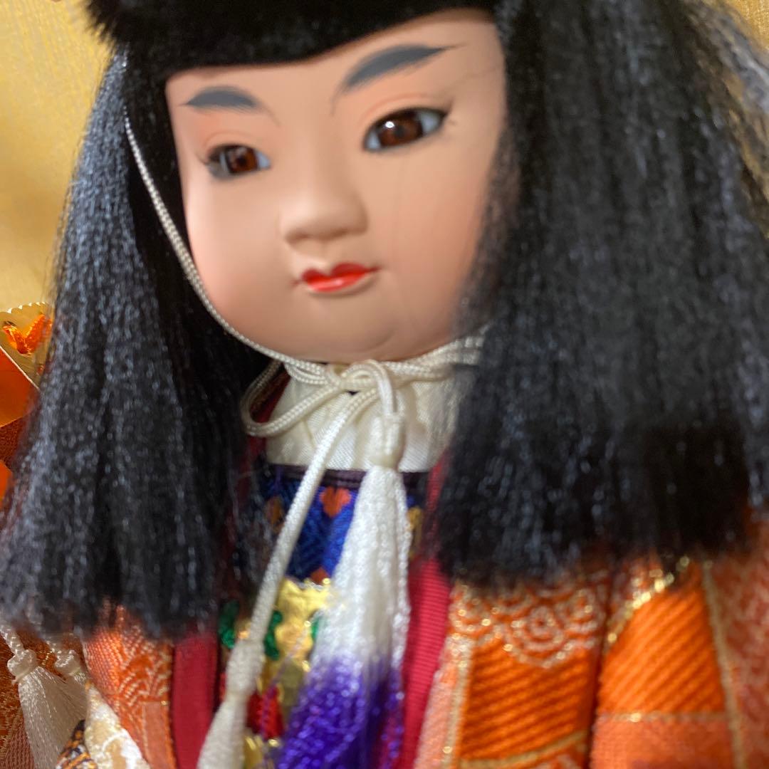 ケース入り日本人形　秀月　兜差