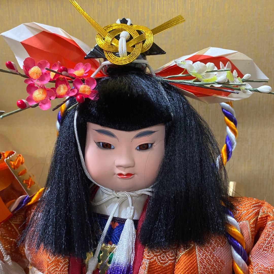 ケース入り日本人形　秀月　兜差