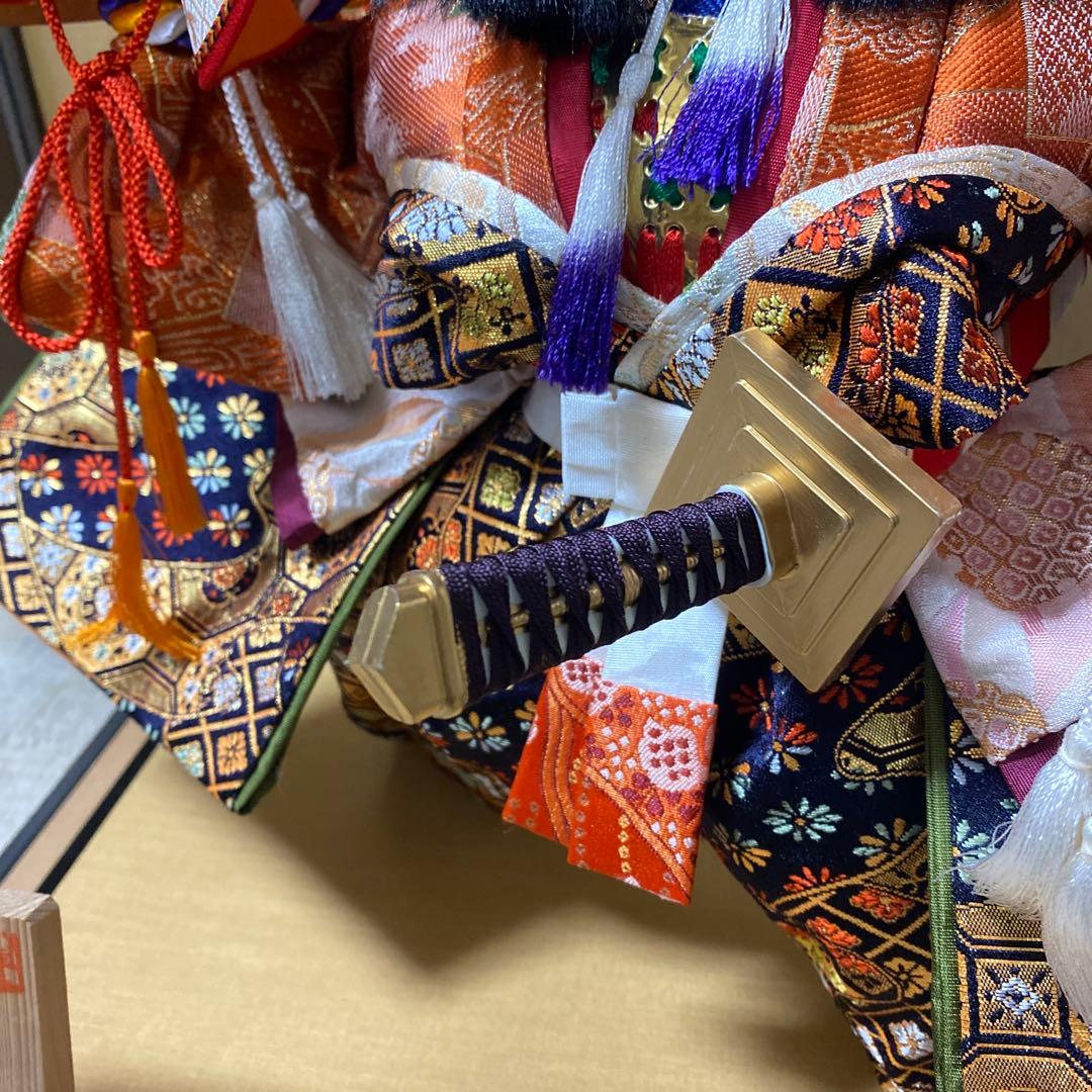 ケース入り日本人形　秀月　兜差