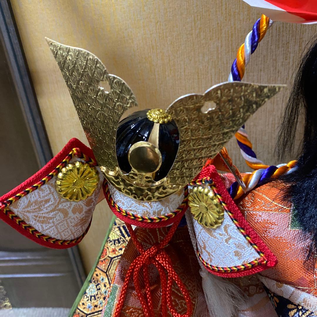 ケース入り日本人形　秀月　兜差