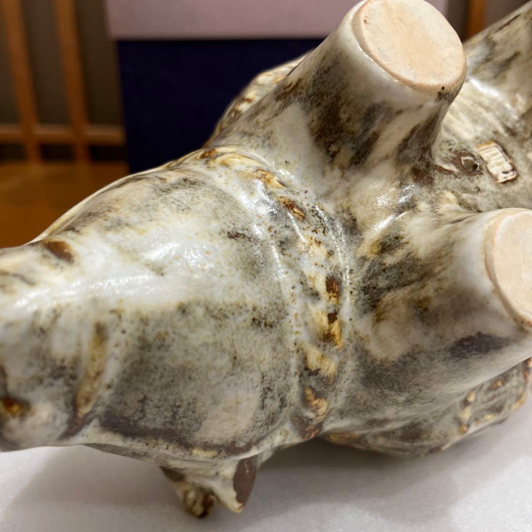 清水焼　六兵衛窯　干支(猪) 招福　置物✖️1点