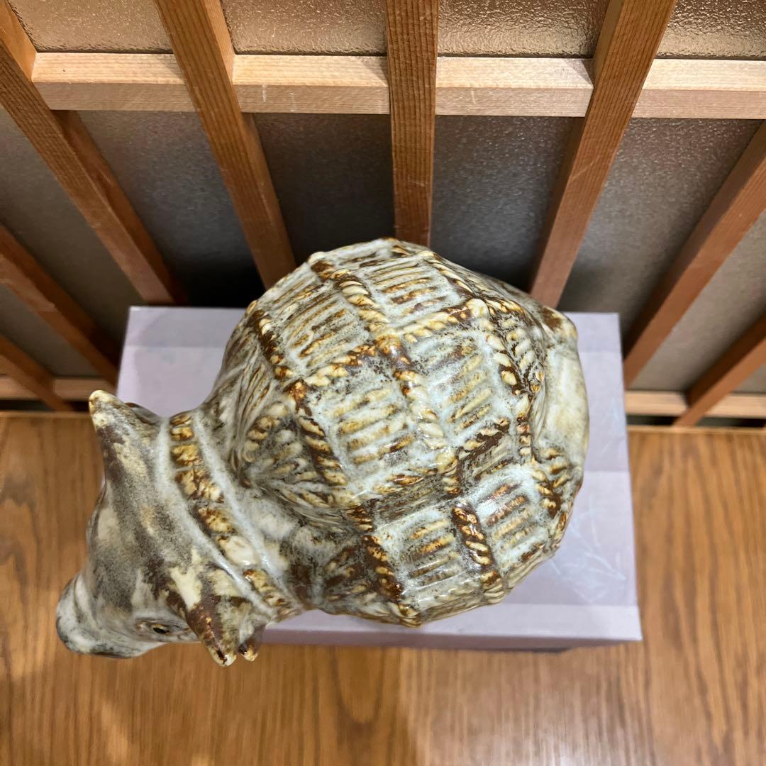 清水焼　六兵衛窯　干支(猪) 招福　置物✖️1点