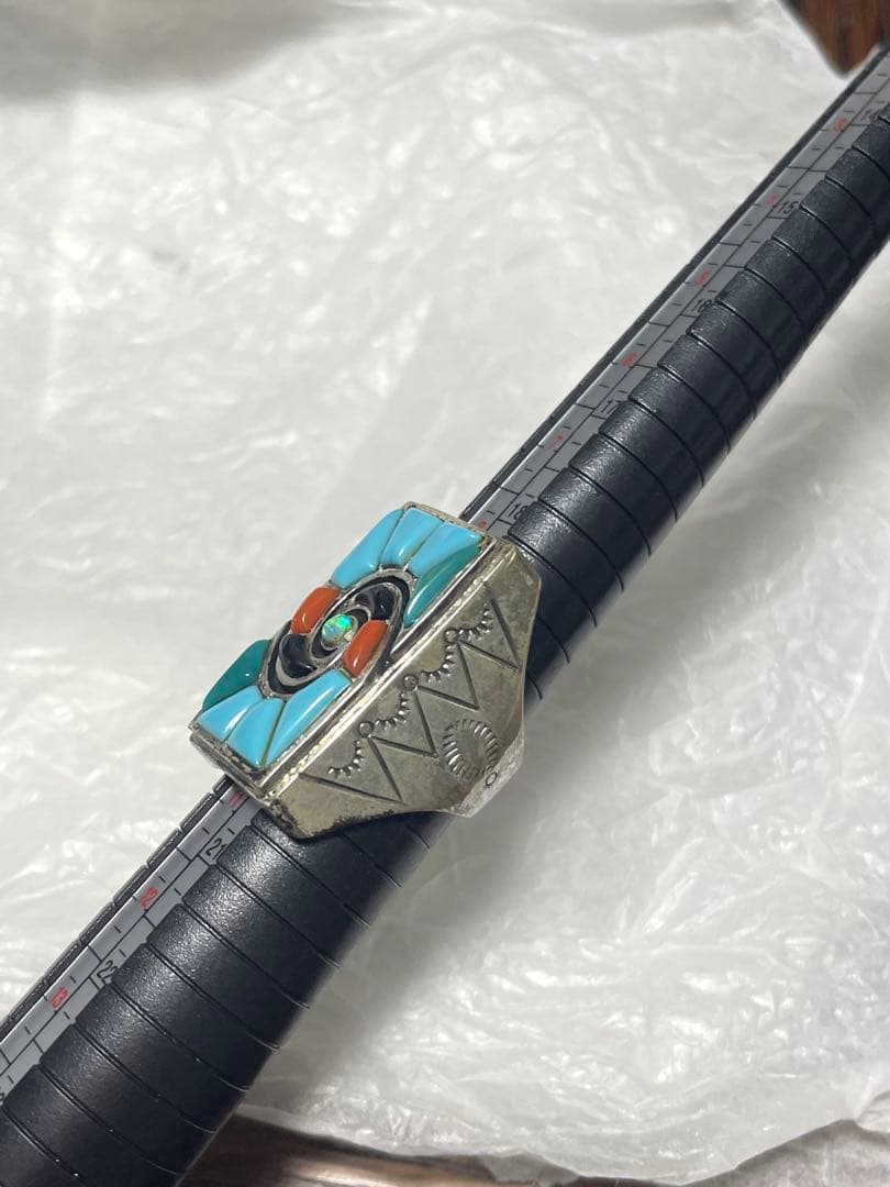 【新品未使用】 一点物ターコイズ リングシルバー925