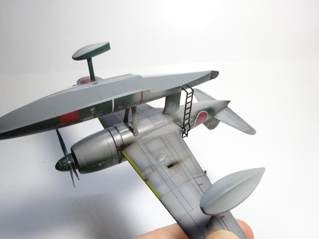 ハセガワ1/72日本海軍水上戦闘機「強風」後期型　完成品