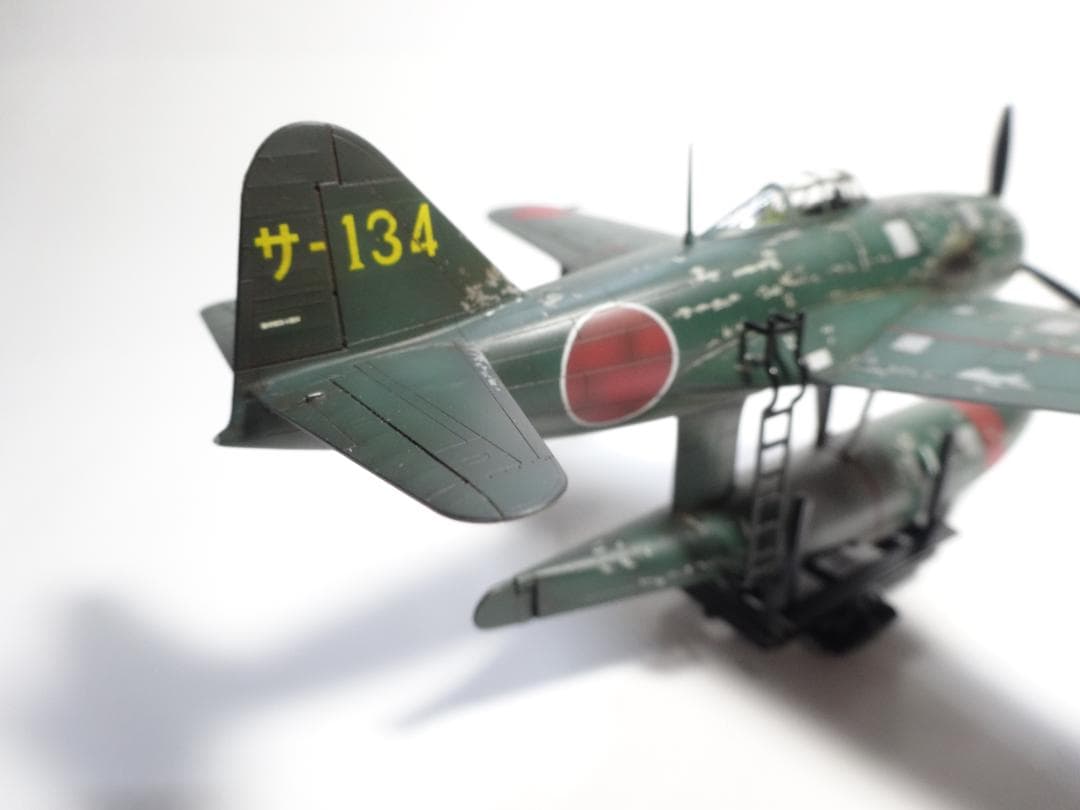 ハセガワ1/72日本海軍水上戦闘機「強風」後期型　完成品