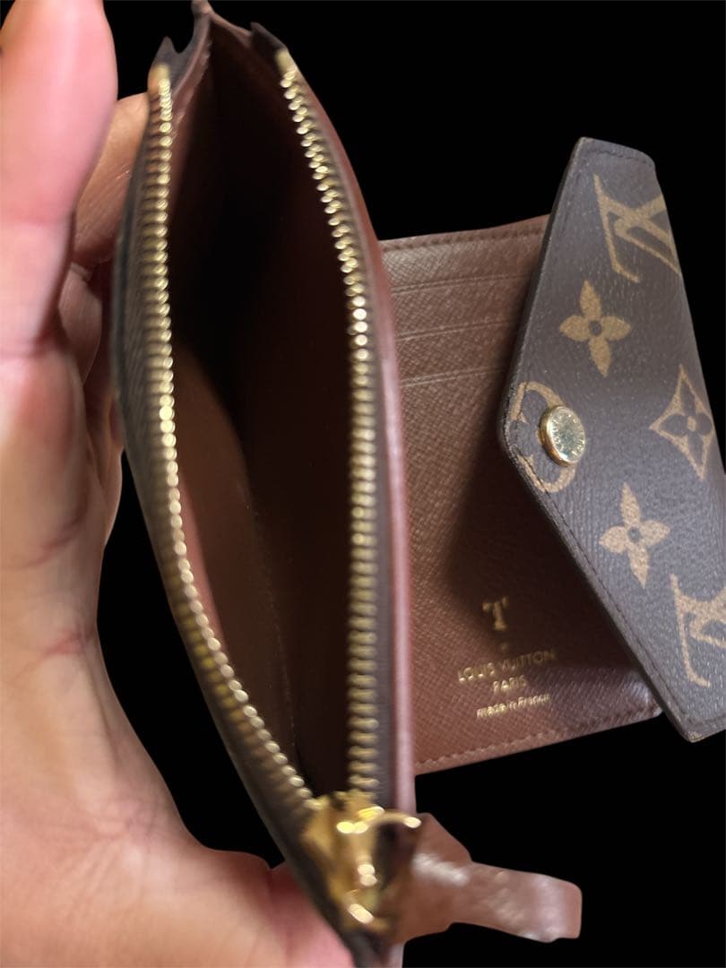 LOUIS VUITTON 三つ折 コンパクト財布 T 1文字 美品