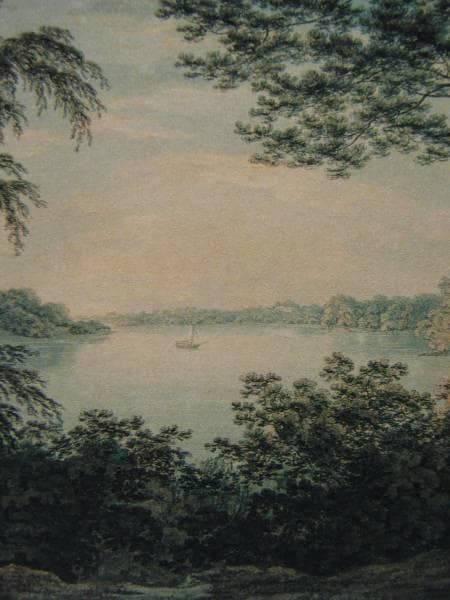 ジョン・エムス、カンバミア湖、希少画集画、新品額装付