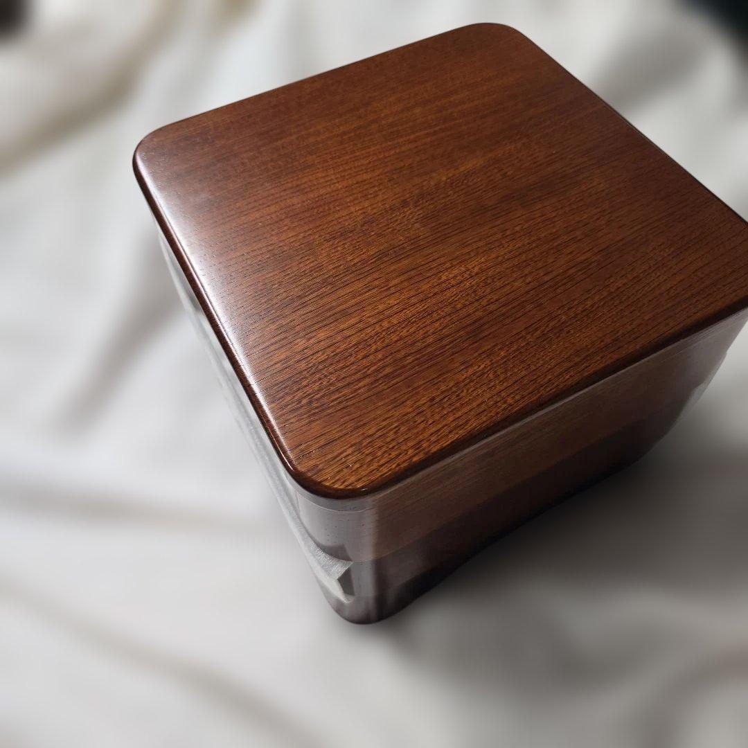 けやき工芸 飛騨高山 くりぬき重箱 (小) 三段重