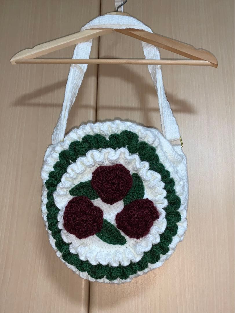 薔薇とフリルのサークルバッグ オリジナルデザイン