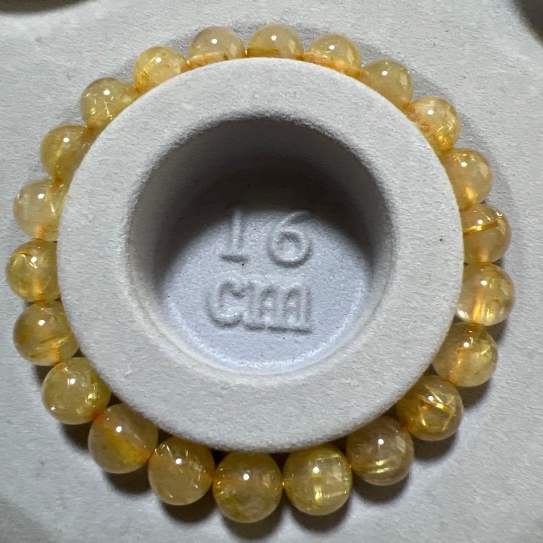 「C4072」トップクラス　7A ルチルクォーツ 　8.8mm ブレスレット