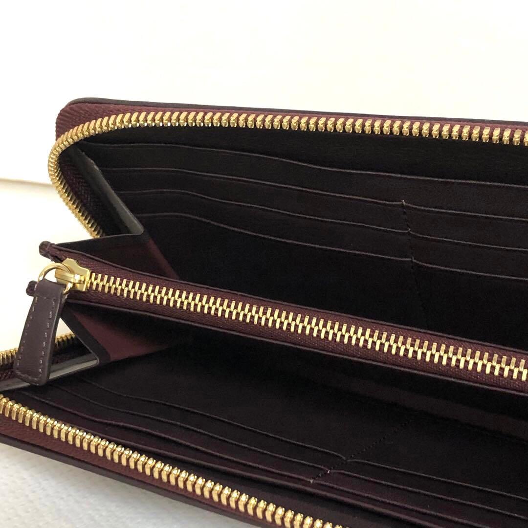 【美品】土屋鞄製造所　長財布　ニッティングメッシュ　ファスナーウォレット