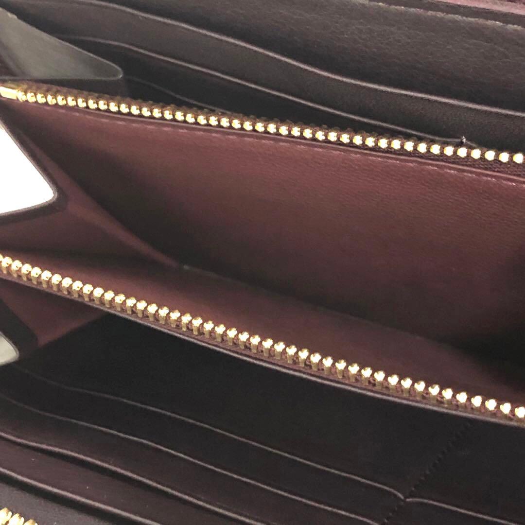 【美品】土屋鞄製造所　長財布　ニッティングメッシュ　ファスナーウォレット