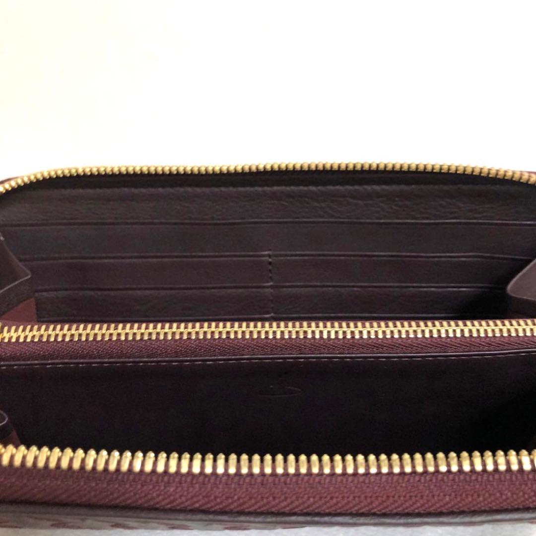 【美品】土屋鞄製造所　長財布　ニッティングメッシュ　ファスナーウォレット