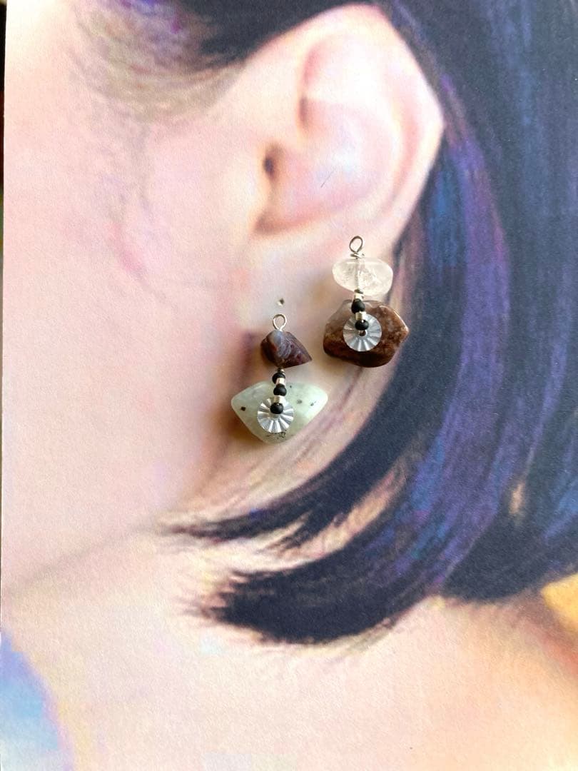 no.0332 濁りのプレナイトと流れ星のソレイユ　一点物