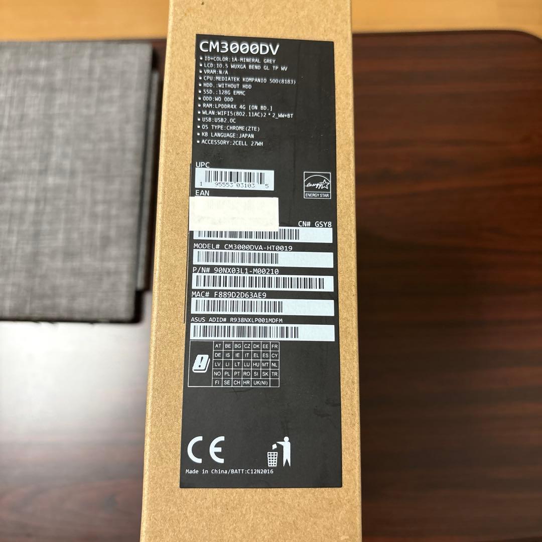 ASUS Chromebook CM3000DVA-HT0019（充電器なし）