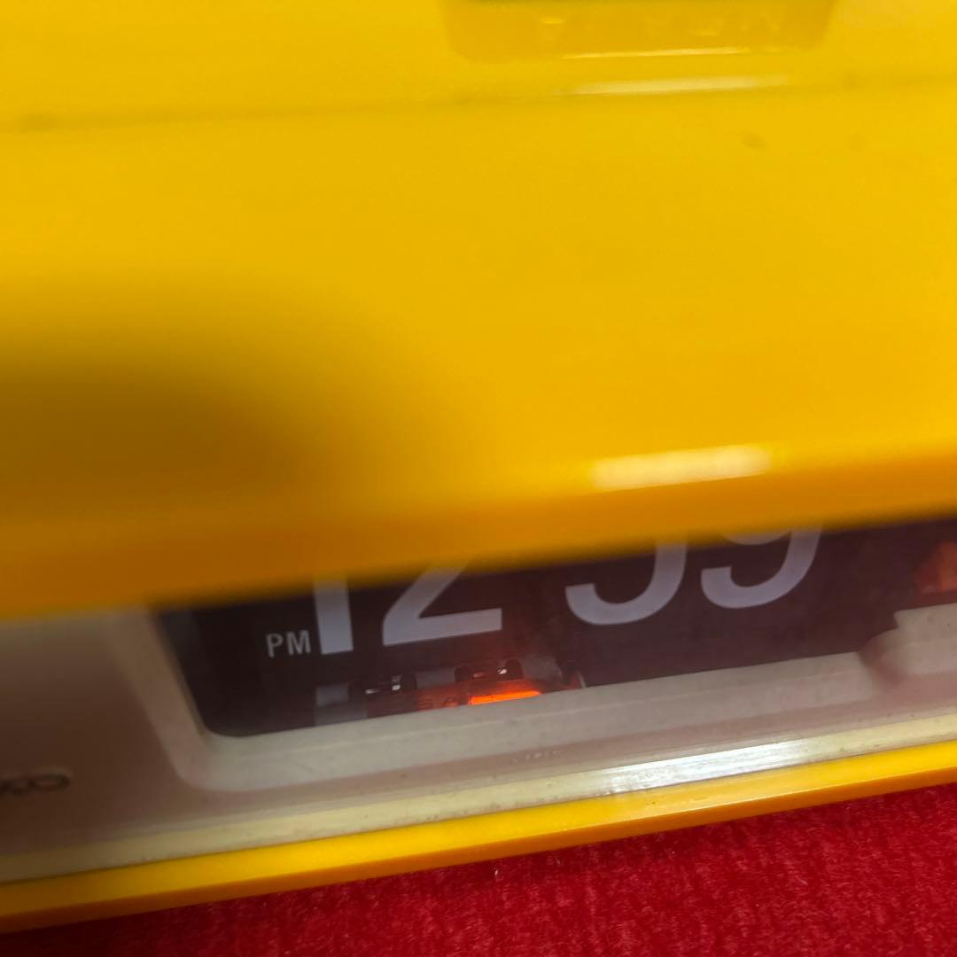 ちゃん007　SEIKO パタパタ時計　DP666T イエロー　レトロ