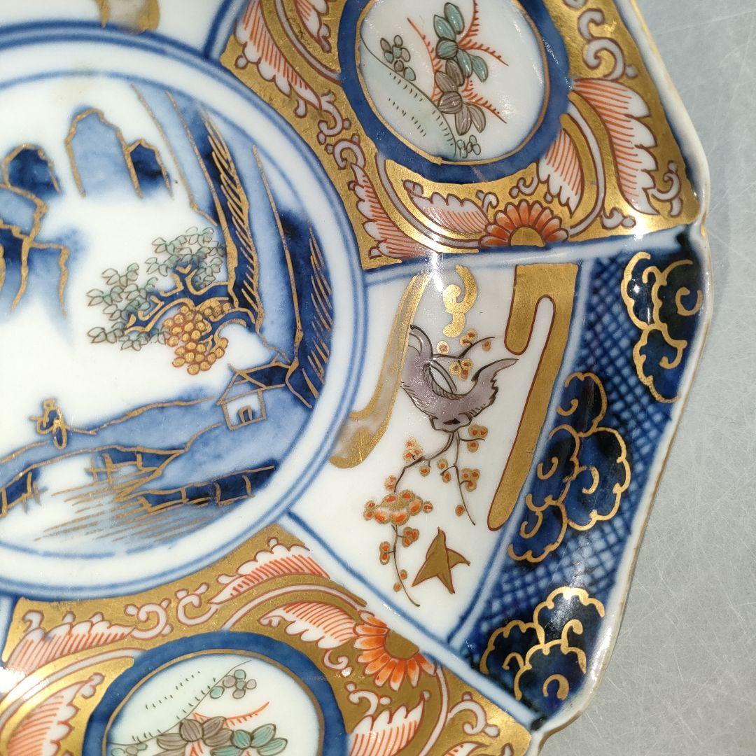 A1218-2/伊萬里焼/錦繪生盛皿5客/飾鉢/六角鉢/盛鉢/和食器/懐石道具/