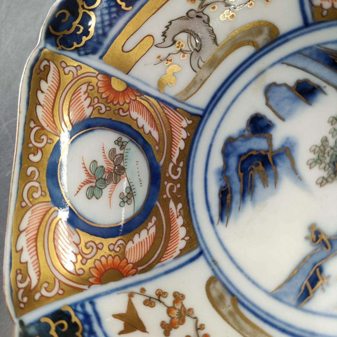 A1218-2/伊萬里焼/錦繪生盛皿5客/飾鉢/六角鉢/盛鉢/和食器/懐石道具/