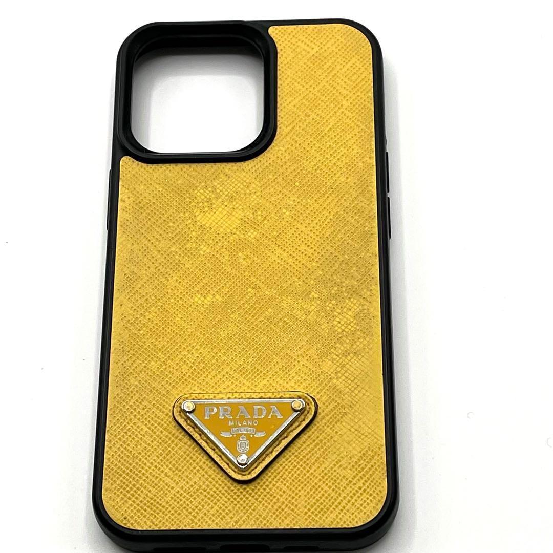 ✨美品✨【プラダ】iPhoneケース　iPhone13Pro サフィアーノレザー