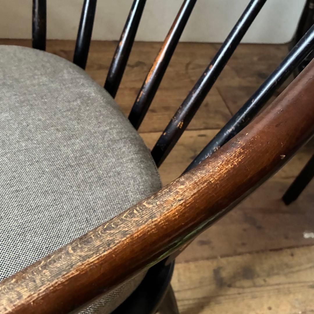 キツツキ 飛騨産業 ヴィンテージ ラウンジ イージーチェア 曲木 ウィンザー ②