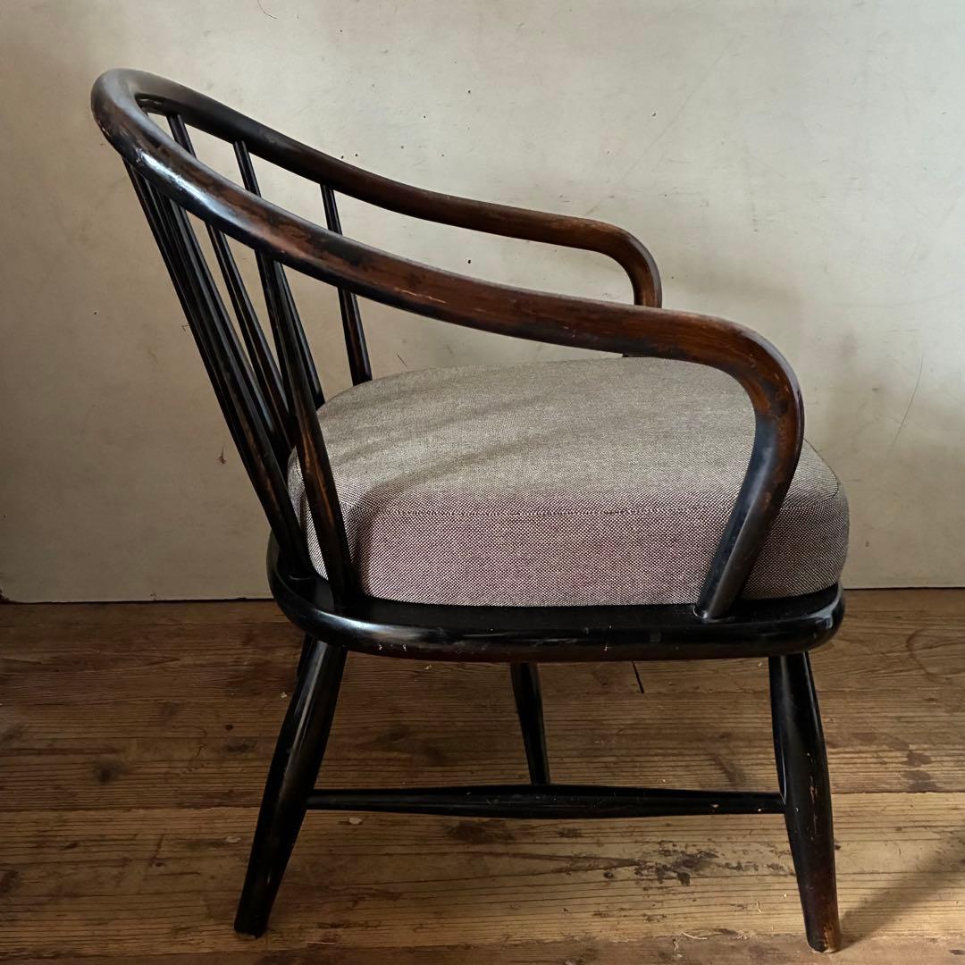 キツツキ 飛騨産業 ヴィンテージ ラウンジ イージーチェア 曲木 ウィンザー ②