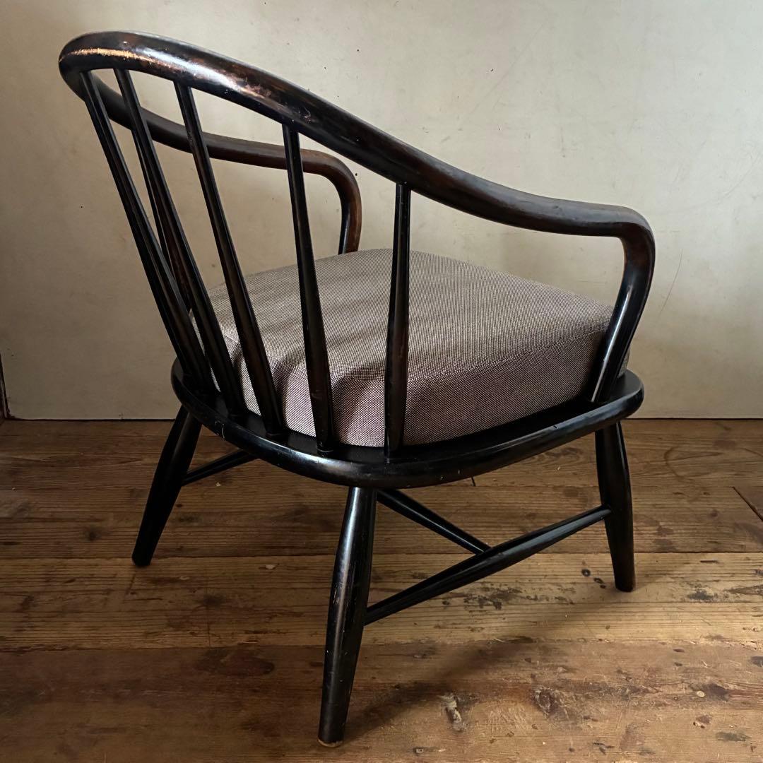 キツツキ 飛騨産業 ヴィンテージ ラウンジ イージーチェア 曲木 ウィンザー ②