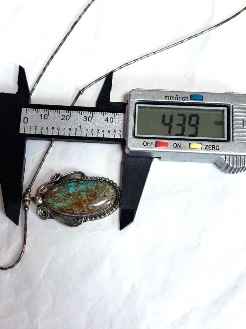 vintage インディアンジュエリー　ターコイズ　ネックレス　スパイダー