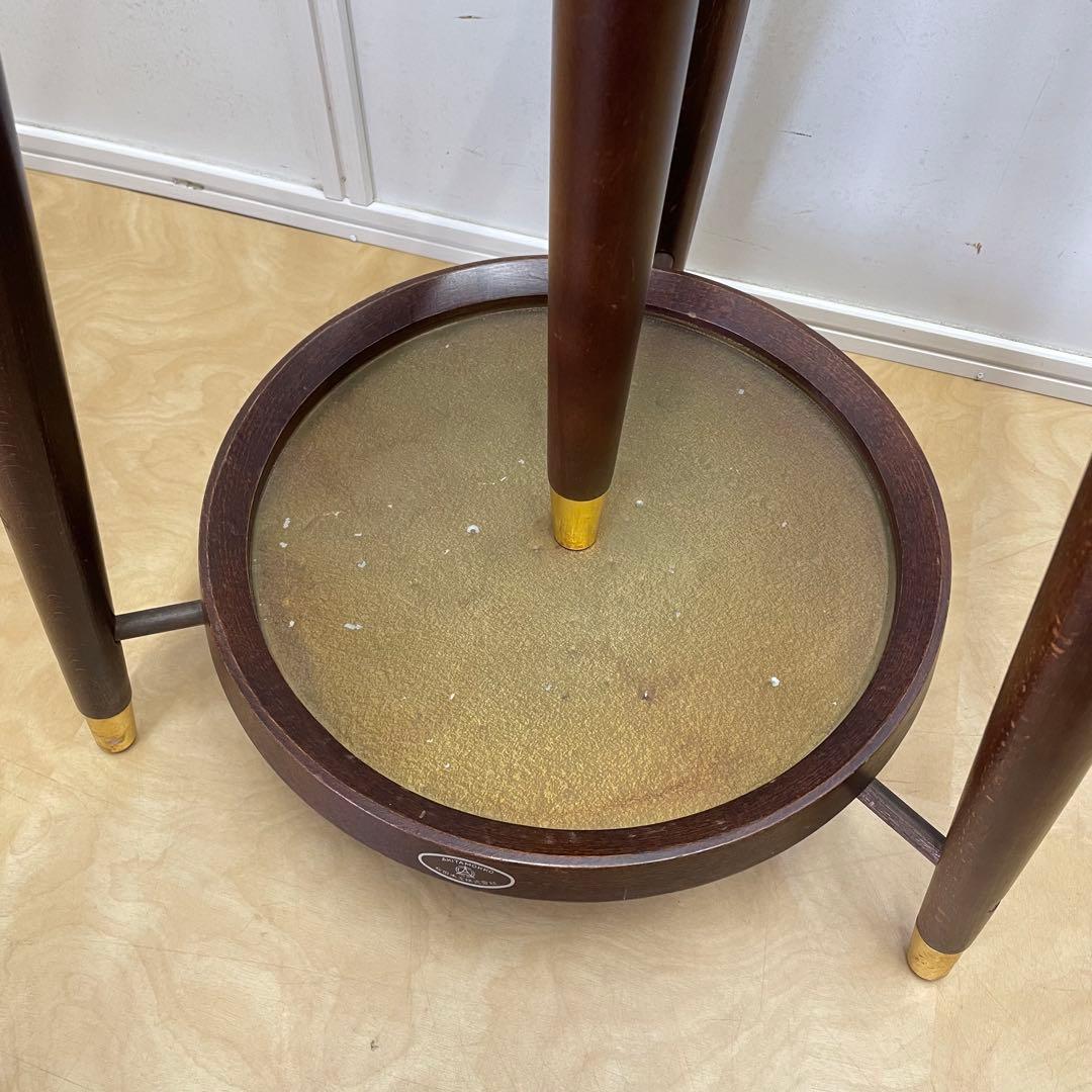 秋田木工 ポールハンガー① 木製コートハンガー 傘立て 洋服掛け ビンテージ