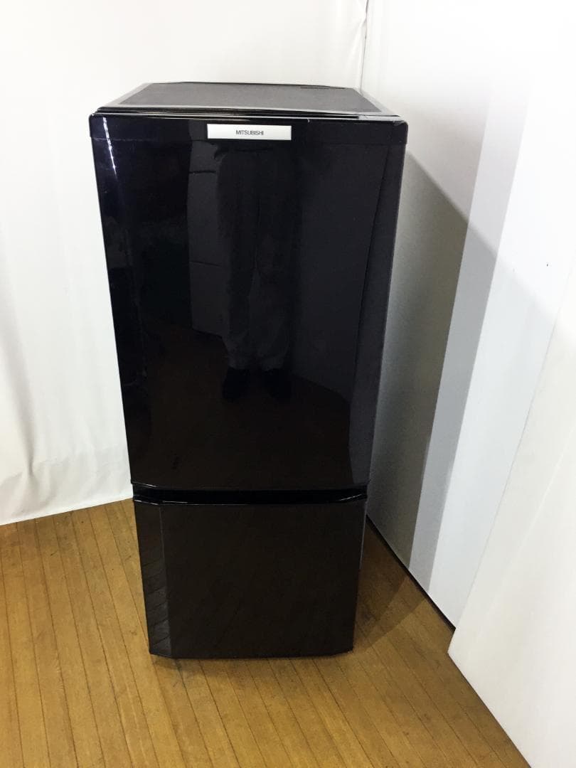 送料無料★ 三菱 146L 2ドア冷蔵庫【MR-P15S-B】