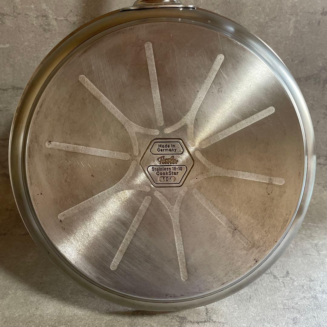 【美品】フィスラー 25cm フライパン IH対応 ステンレス 18-10