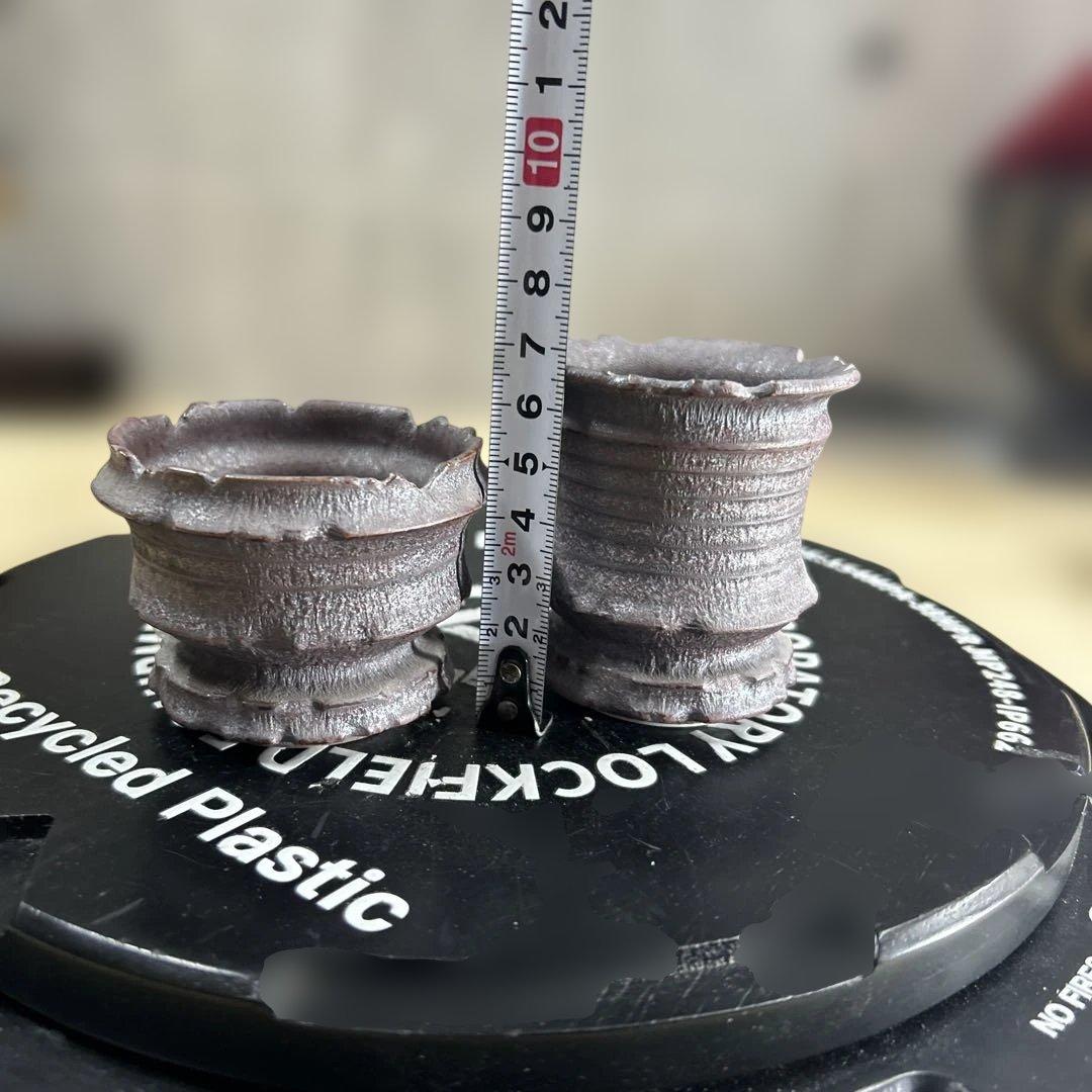 手作植木鉢 2点（ 塊根植物 グラキリス パキプス アガベ)