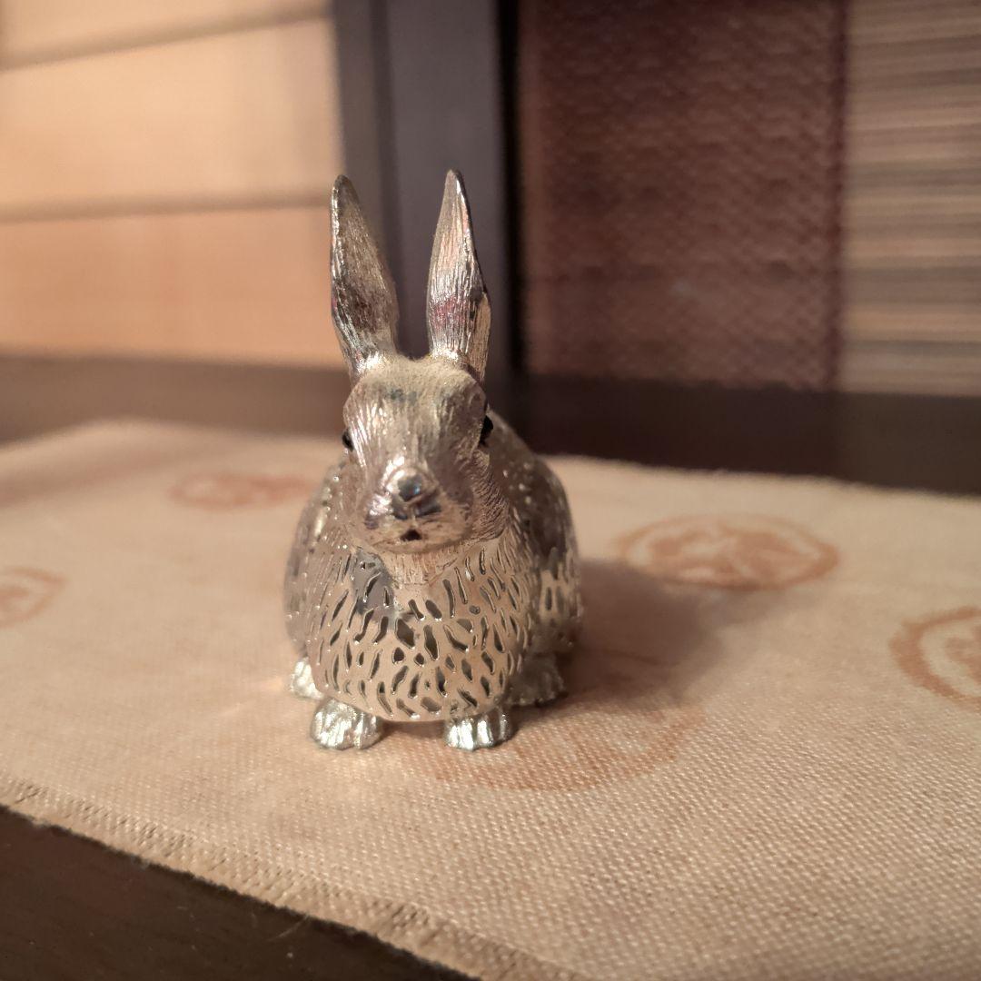 Christofleシルバーレースのうさぎ