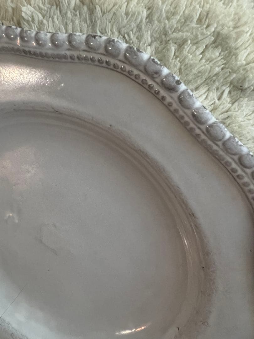 アスティエ Clarabelle ディナープレート ひび割れあり 金継ぎ