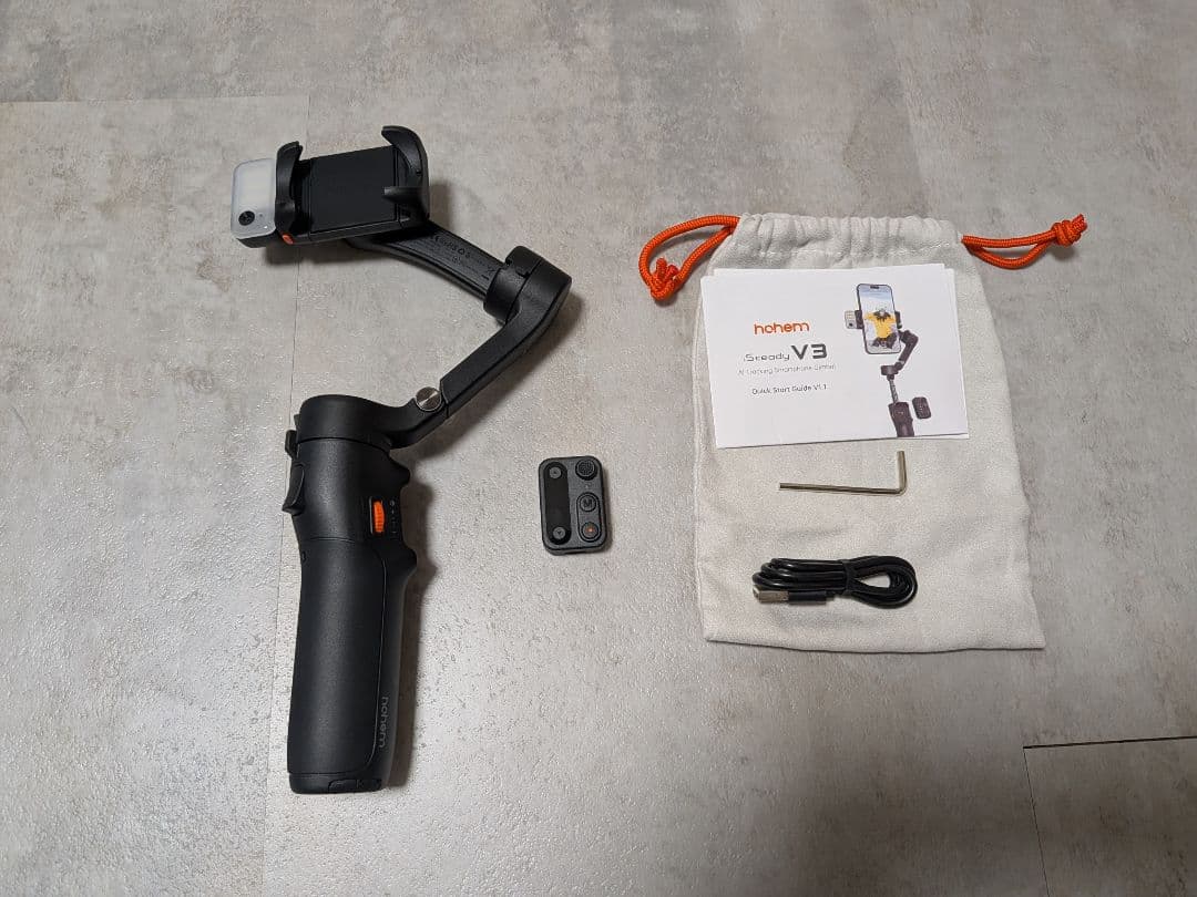 hohem V3 スマホジンバル3軸ポータブルスタビライザー AIトラッカー三脚