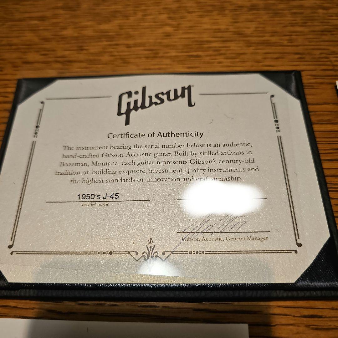 最終 Gibson custom shop 50's j-45　ダディロンダック