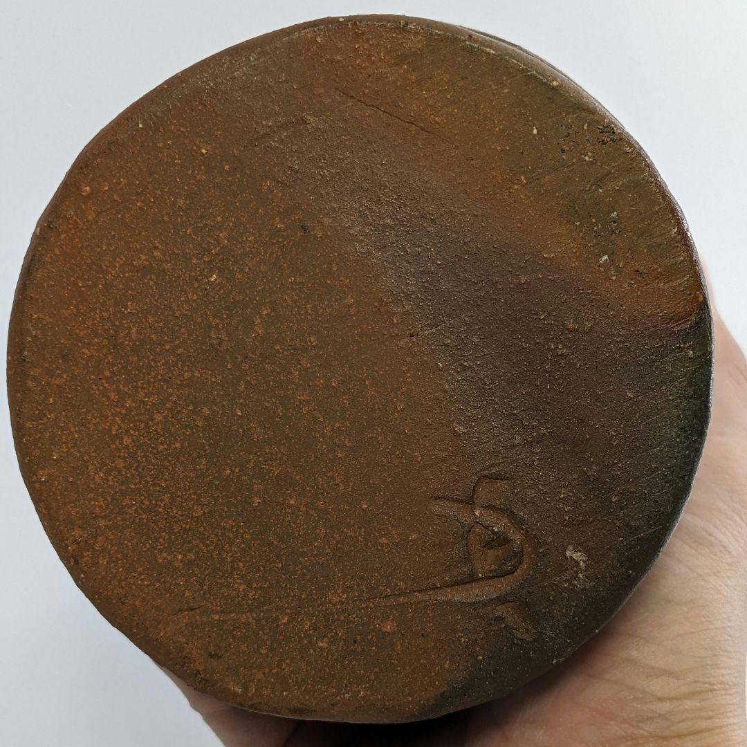 岡山県重要無形文化財 藤原建 備前焼 花入 合箱 花瓶 花器 フラワーベース