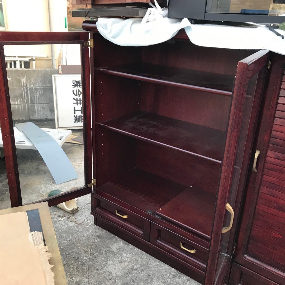 karimoku ガラス扉収納キャビネット